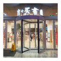 Hot selling hotel 3 wing glass automatic revolving door with 99% safety